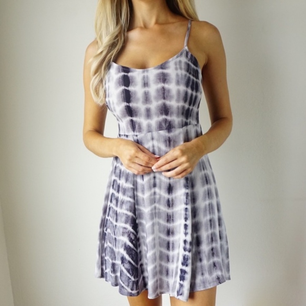 -Tie Dye Babydoll Dress- - Picture 3 of 4